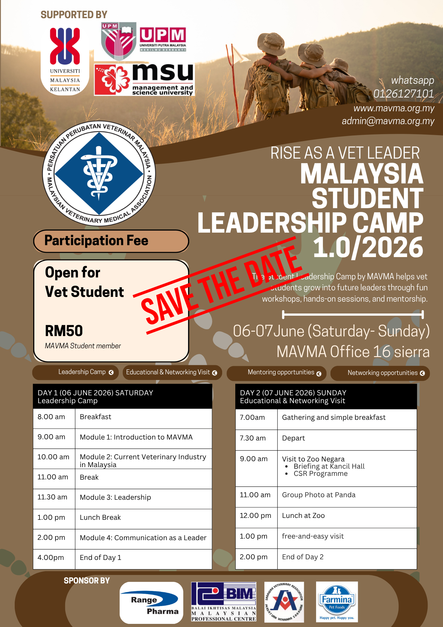 Rise as a Vet Leader: Malaysia Student Leadership Camp 1.0 (2026)